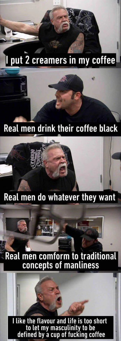 Real men have xy chromosome - meme