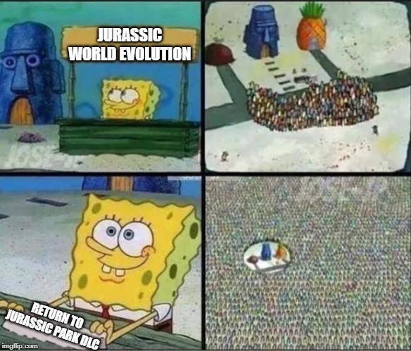 Jurassic world evolution - meme