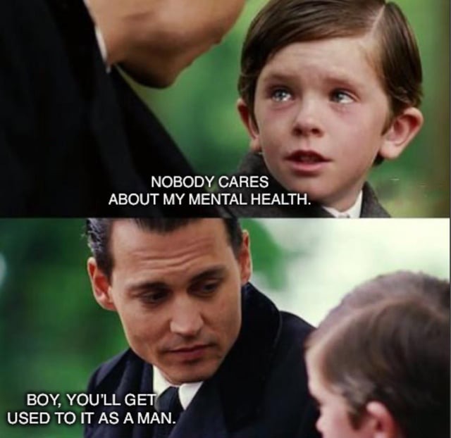 Men's mental health - meme