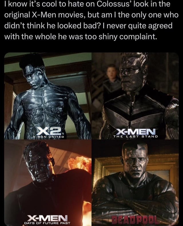 Colossus was shiny but he still looked tough - meme