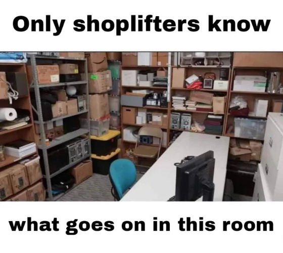 Shoplifters will be prostituted - meme