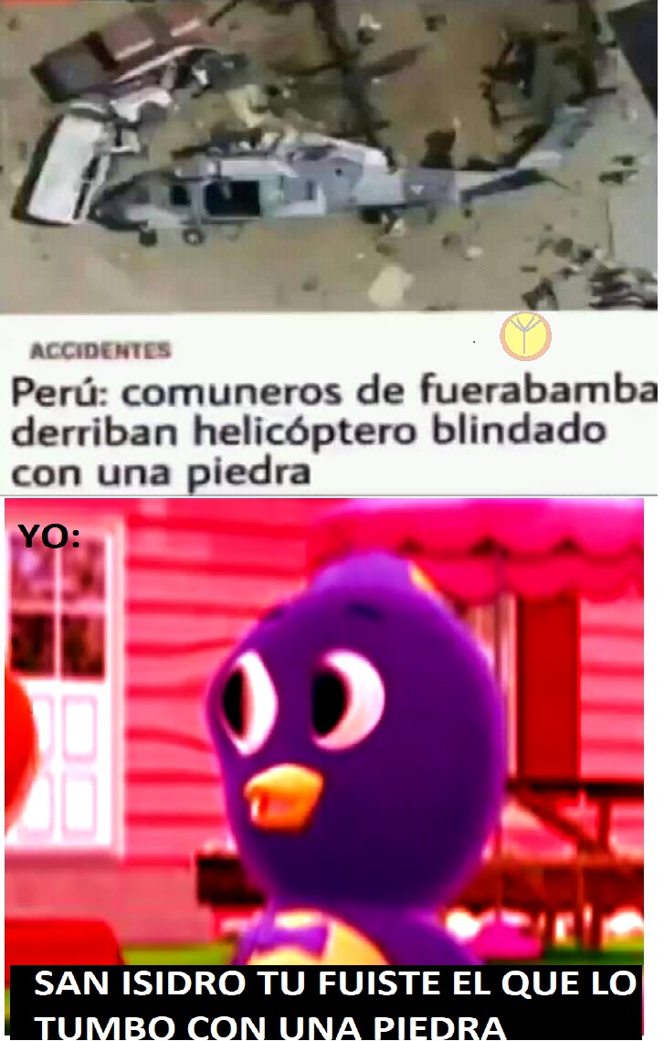 San Isidro en Perú  - meme