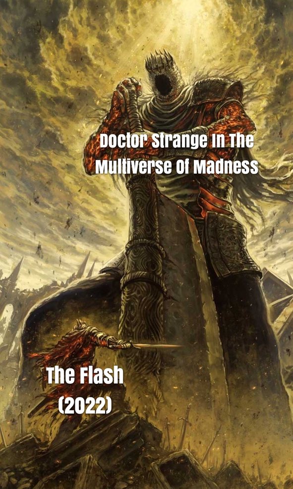 Dr Strange in the multiverse of madness vs the flash - meme