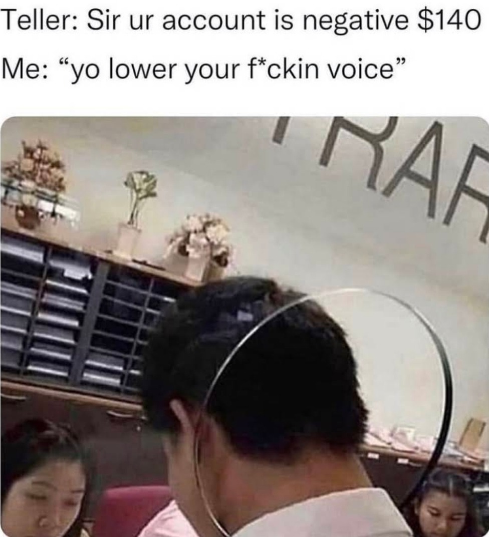Lower your voice - meme