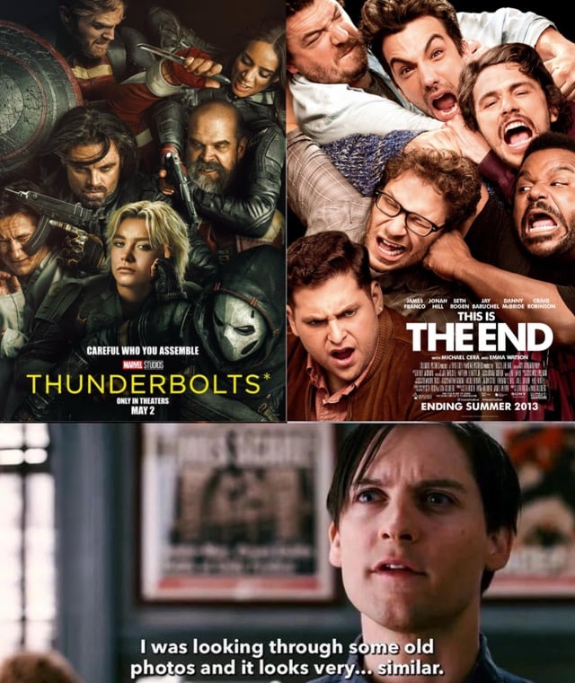 Thunderbolts poster meme