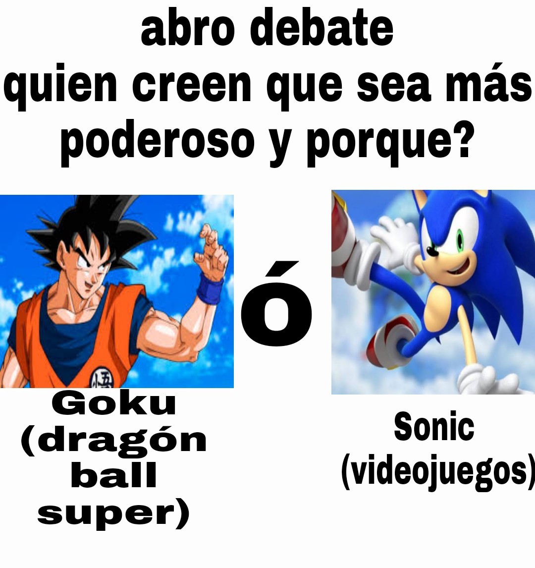 Para mí gana Sonic - meme