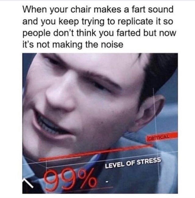 chair making a fart sound - meme