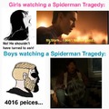 Lego fans watching Spider-man