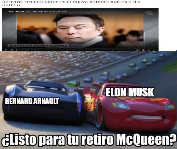 Oficialmente (a partir de hoy 8 de diciembre en la mañana) Elon Musk dejó de ser el hombre más adinerado del mundo, ahora es éste otro webon. - meme