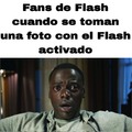 Fans de Flash cuando se toman foto con el Flash activado