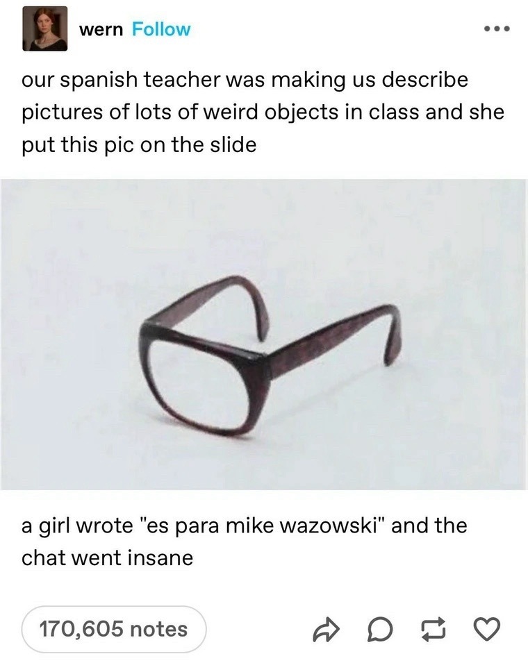 Spanish class went feral over ‘es para Mike Wazowski’ - meme
