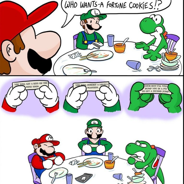 Mario why - meme