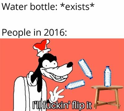 Water bottles - meme