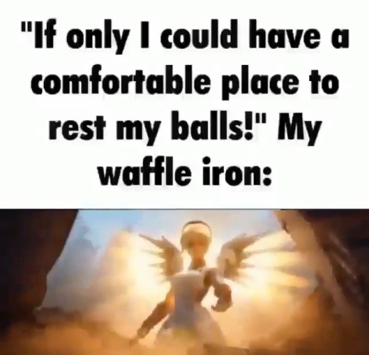 waffle deez nuts - meme