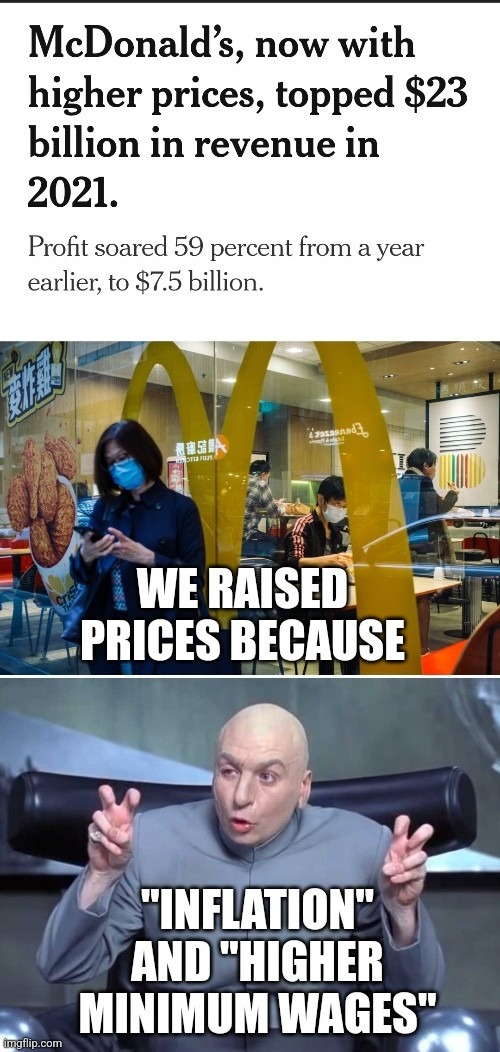 Corporate Greed - meme