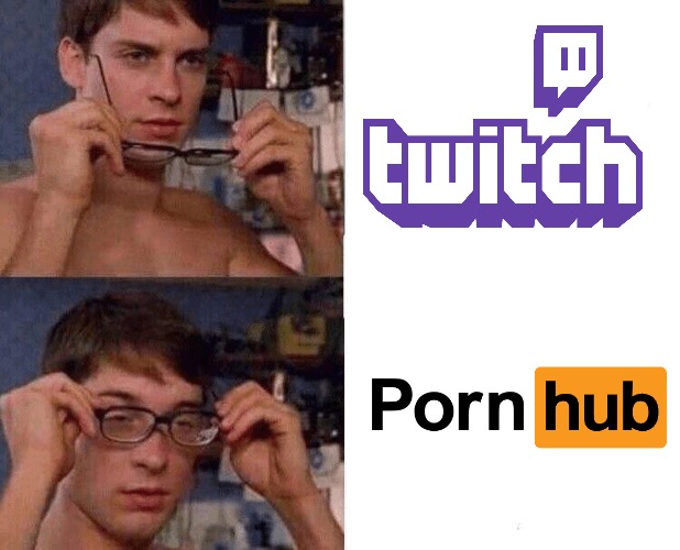 Twitch or the hub - meme