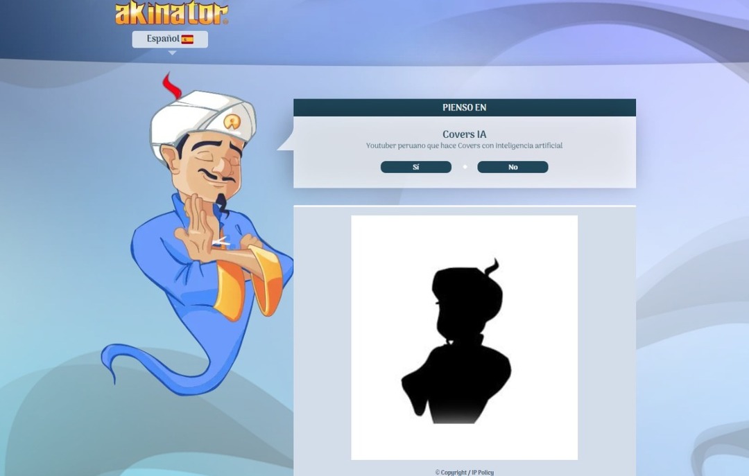 Tremendo conocedor el Akinator - meme