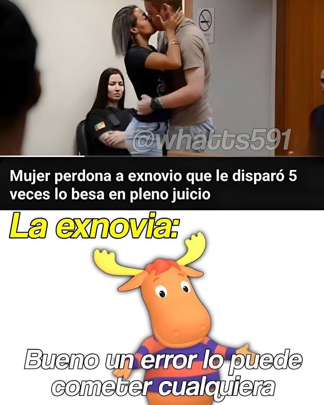 Le dispara 5 veces y aún así lo perdona... el amor es ciego y masoquista - meme