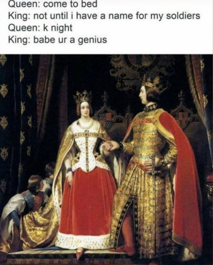 Thus the knights - meme
