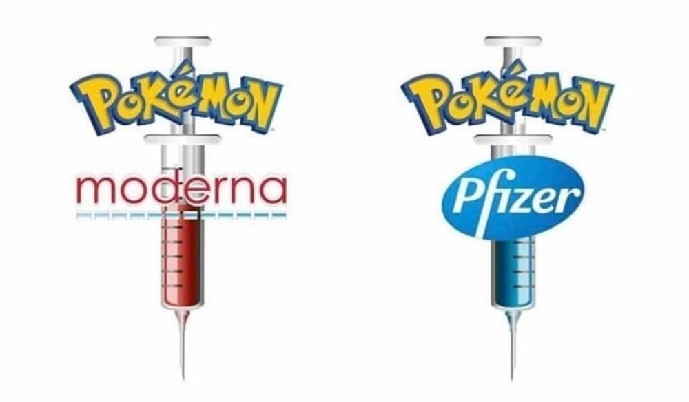 Pokémon Moderna & Pfizer - meme