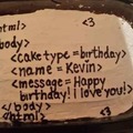 Happy birthday cake for developers