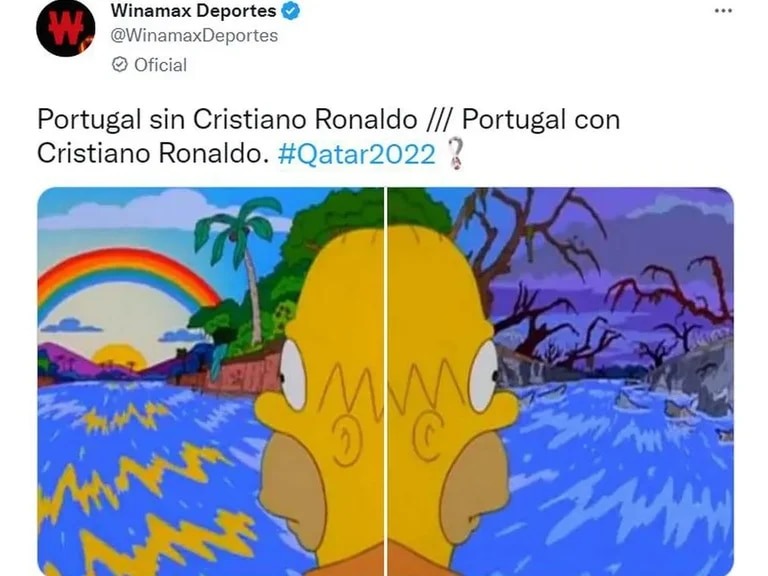 Portugal con y sin Cristiano - meme