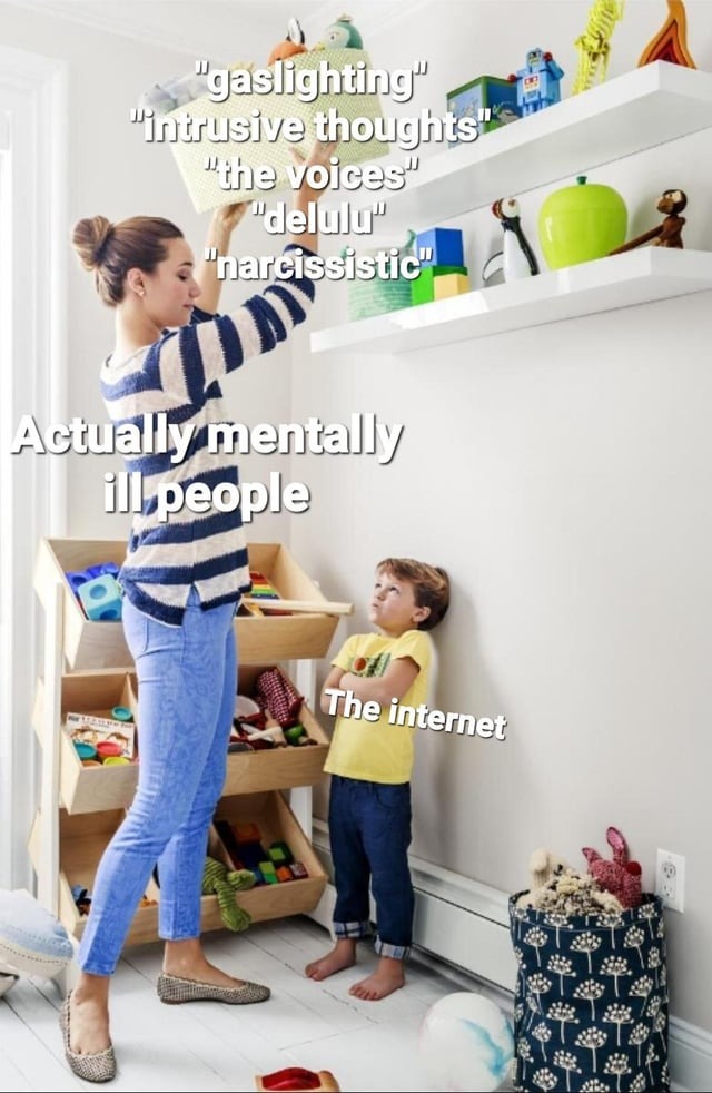 Actually mentally ill people - meme