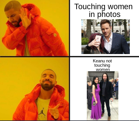 No touching - meme