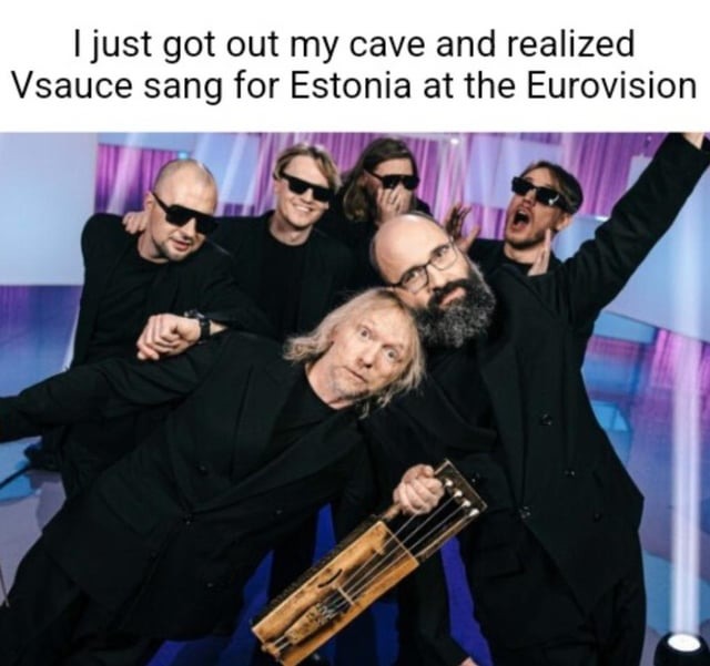 Vsauce sang for Estonia - meme