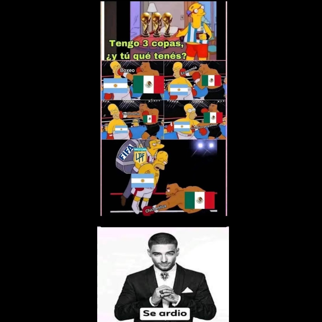 Mexichangos ardidos por qué argentina los domo en el mundial del 2022 :grin: - meme