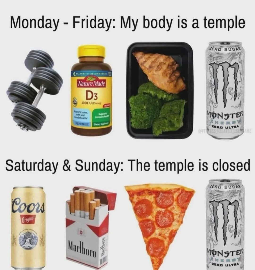 body closed for weekend - meme