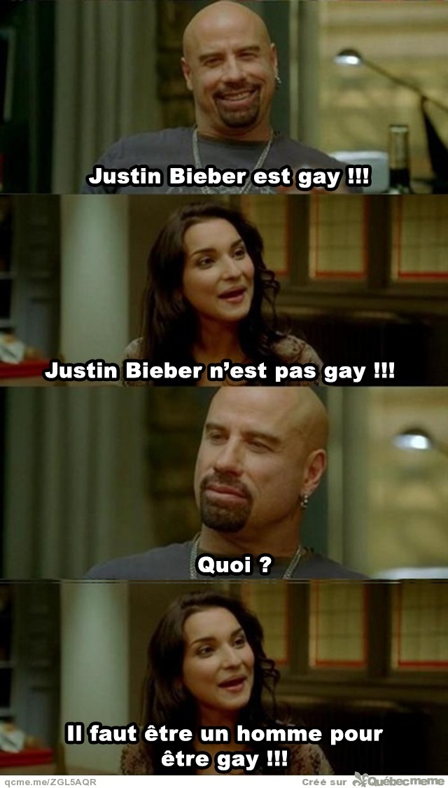 Justin Bieber est gay !!! - meme