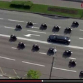Ceci n'est pas une blague.. C'est vraiment l'escorte de Vladimir Poutine.. Filmée cet après-midi.. PTDR