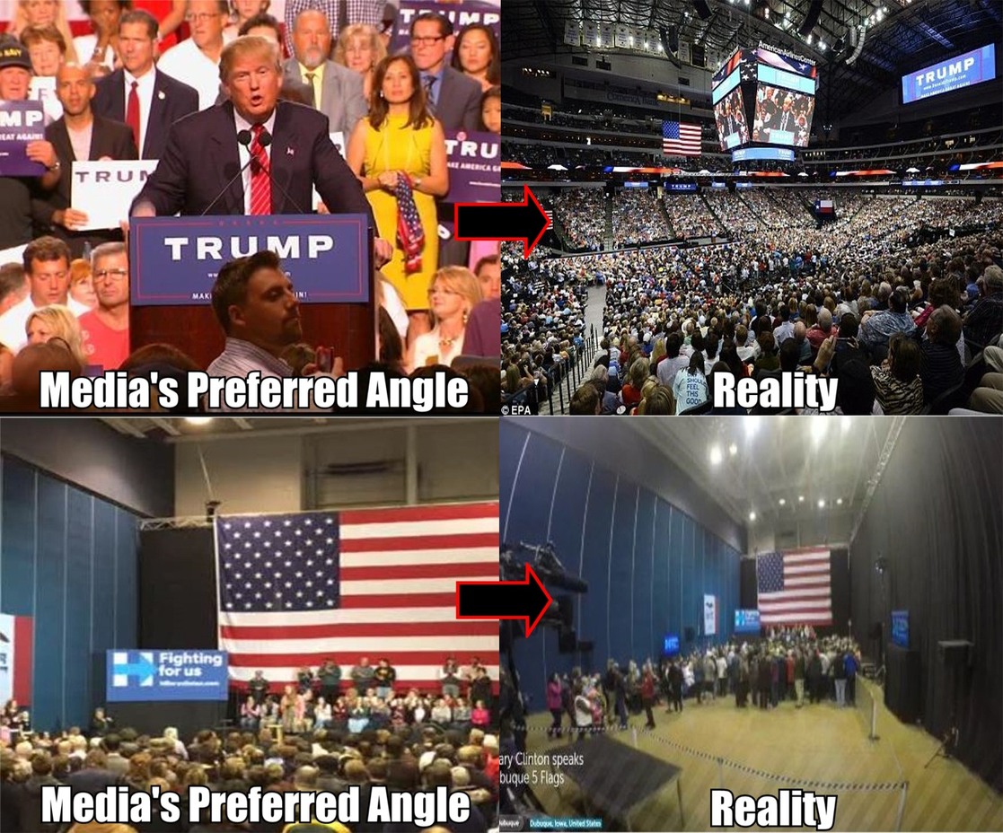 the media lies constantly against Trump for hillary - meme