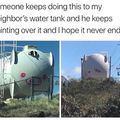 Funny water tank