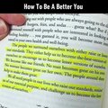 How to be better you ...