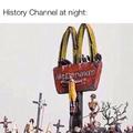 History Channel at night
