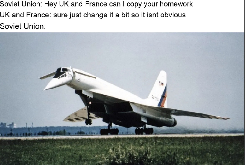 Concorde vs TU-144 - meme