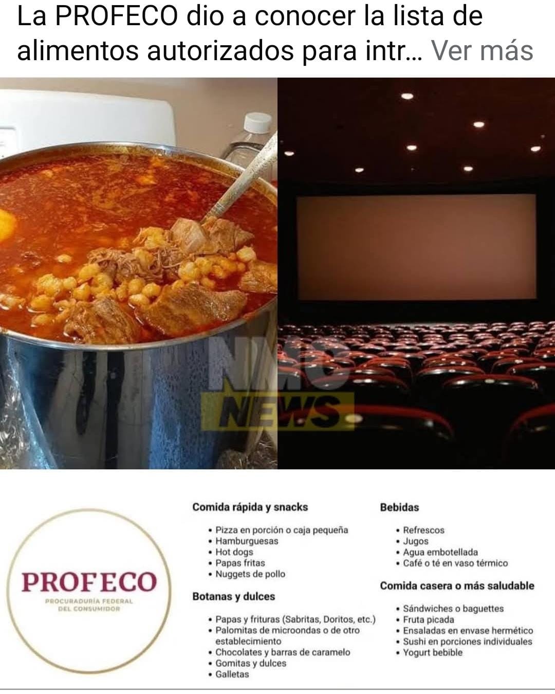 Profeco cines México 1 - meme