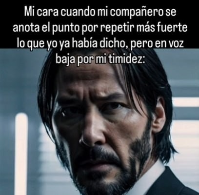 Cuando otro se lleva el crédito por lo que dijiste en voz baja - meme