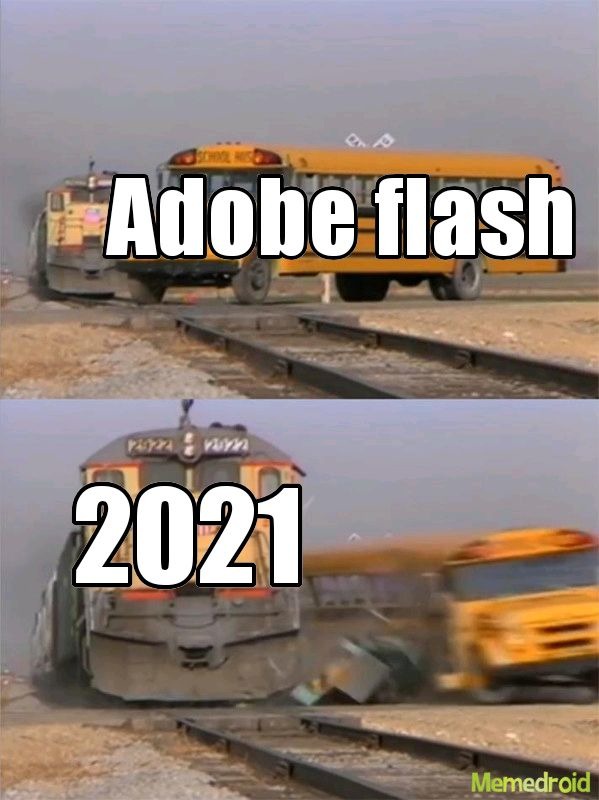 Adiós adobe flash :') - meme