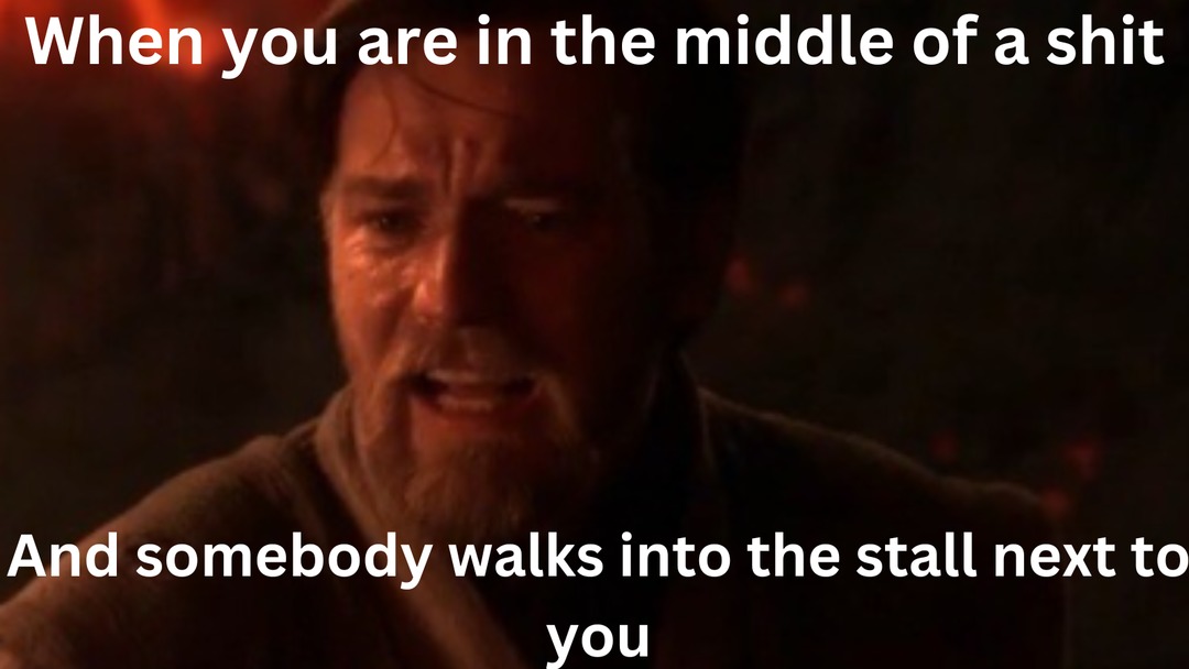 In the middle of a shit - meme