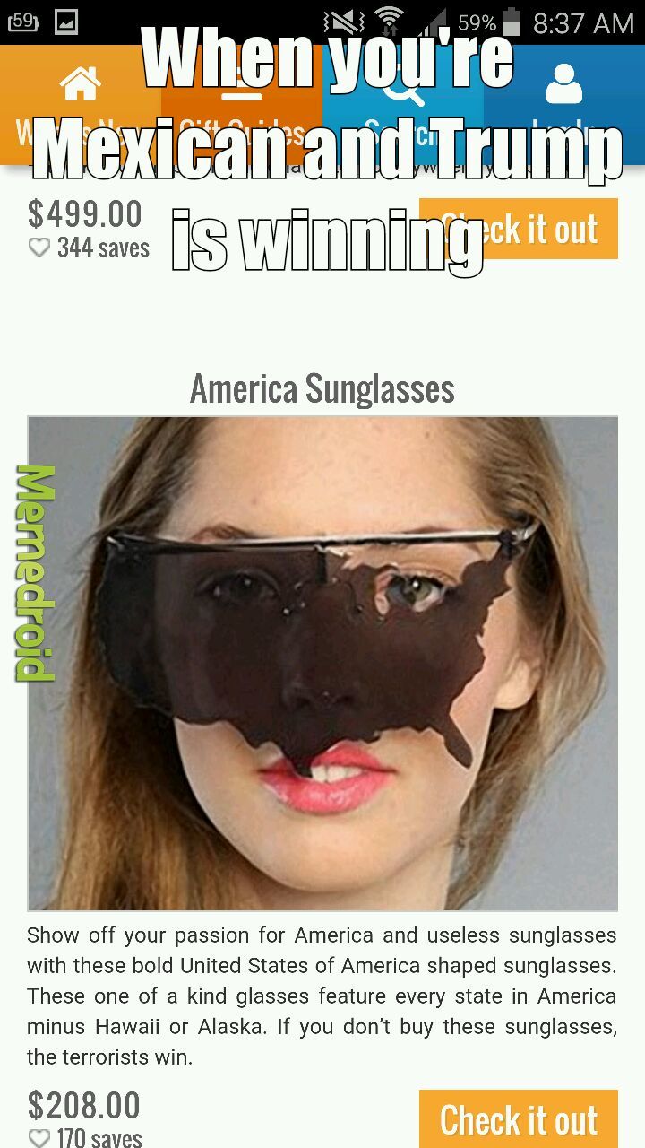 Useless sunglasses - meme