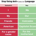 Stop using Anti-Communist language