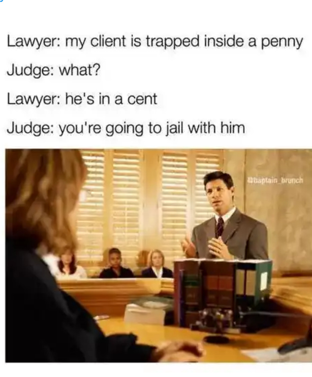 Court pun - meme