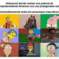 Los hombres en las películas hoy en día