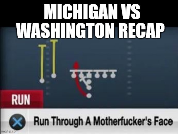 Michigan vs Washington 2024 meme