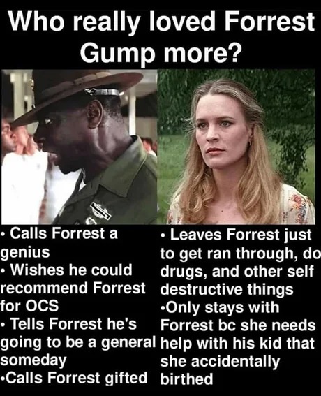 Who really loved Forrest Gump more - meme