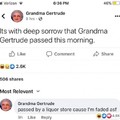Grandma passed