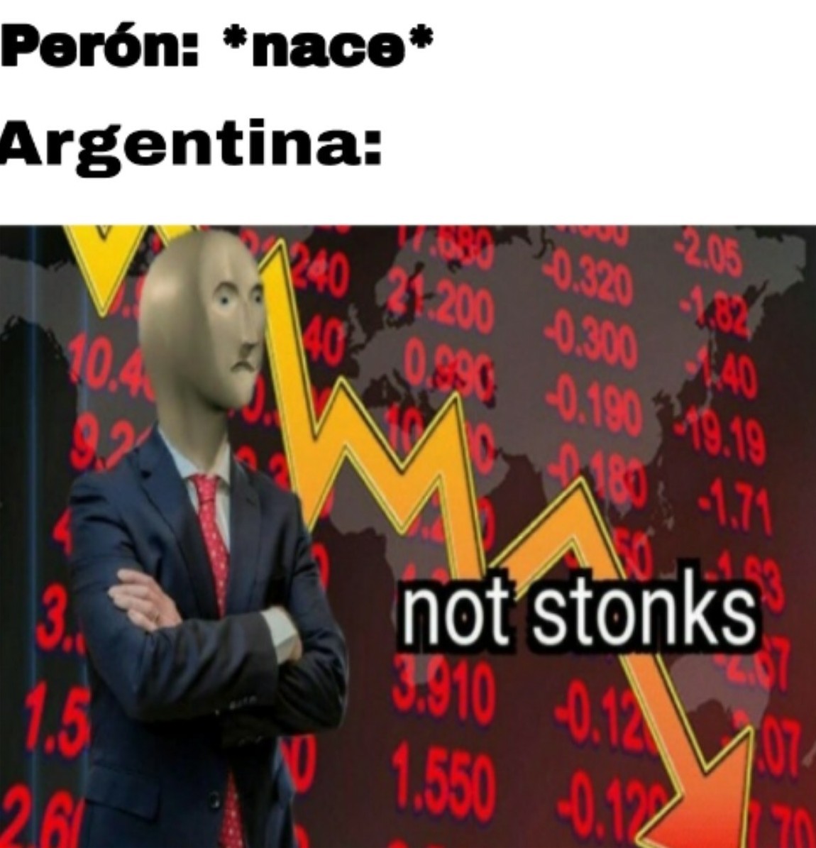 Perón y todos su séquito destrozando argentina desde 1945 - meme